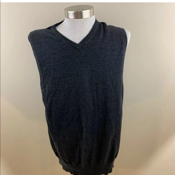 Izod Other - Izod Heritage Essentials Mens Vest Black Melange